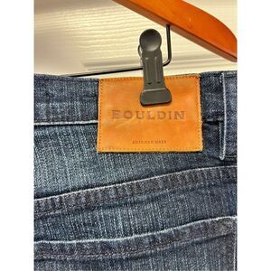 Bouldin Mens Dark Wash Straight Leg Jeans sz 36/32 EUC